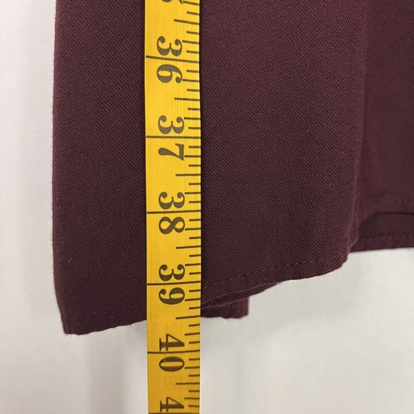 Mossimo Midi Shift Dress Womens Plus XXL Burgundy 3/4 Sleeve Button Up Pullover - Picture 14 of 14